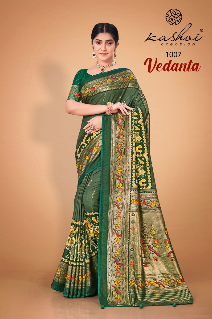 Kashvi Vedanta Colors Wholesale Wedding Sarees Catalog
